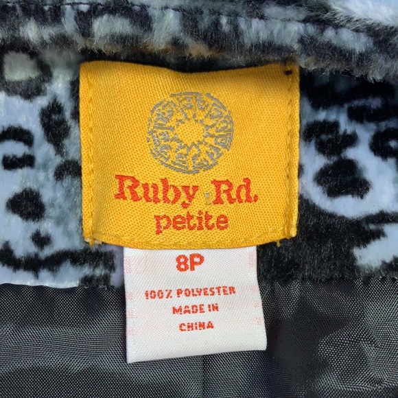 Ruby Rd. Petite Animal Print Jacket - Picture 6 of 6